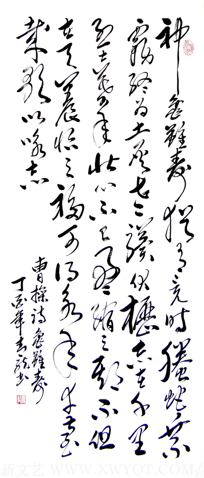 李明远作品《曹操诗 龟虽寿》